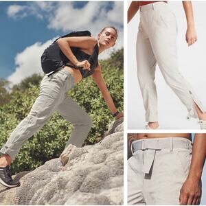 Athleta Trekkie Belted Pant Hiking Outdoors Granola Girl Sz 8 Gorpcore Utility